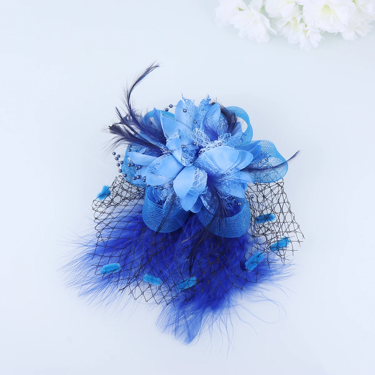 

Flower Hair Accessories Mesh Hairpins Wedding Bridal Headpiece Tea Party Women Clip
