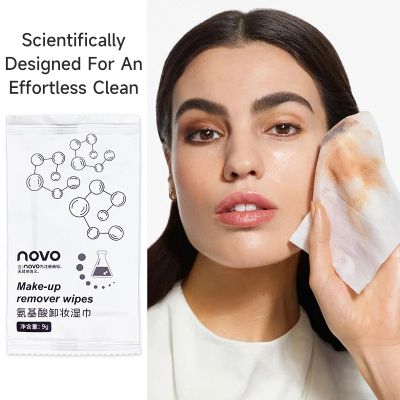 ผ้าเช็ดทำความสะอาดเครื่องสำอาง 30 ชิ้นสำหรับผิวหน้า, ให้ความชุ่มชื้นและอ่อนโยน, ทำความสะอาดอย่างล้ำลึกโดยไม่มีสารตกค้าง, บรรจุแยกชิ้น, ใช้แล้วทิ้ง