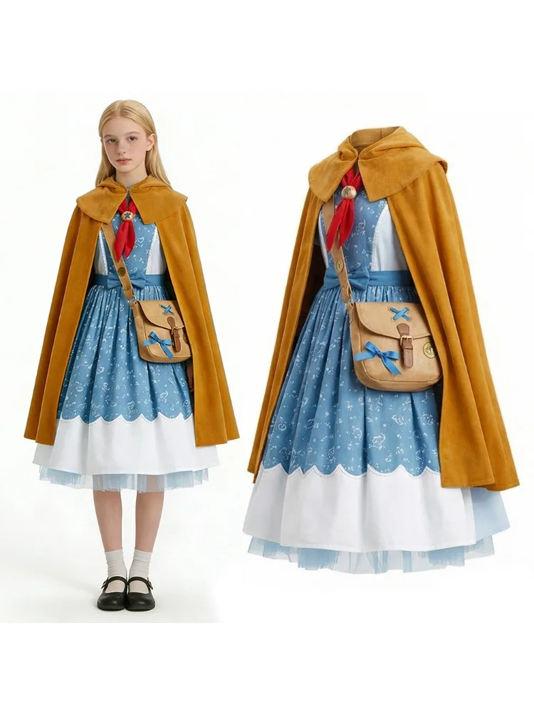 Nowy kostium cosplay Stranger Things Holly Wheeler Sezon 5, płaszcz z kapturem, sukienka, szal, fantazja, strój na występy sceniczne, przebranie na Halloween. — 2