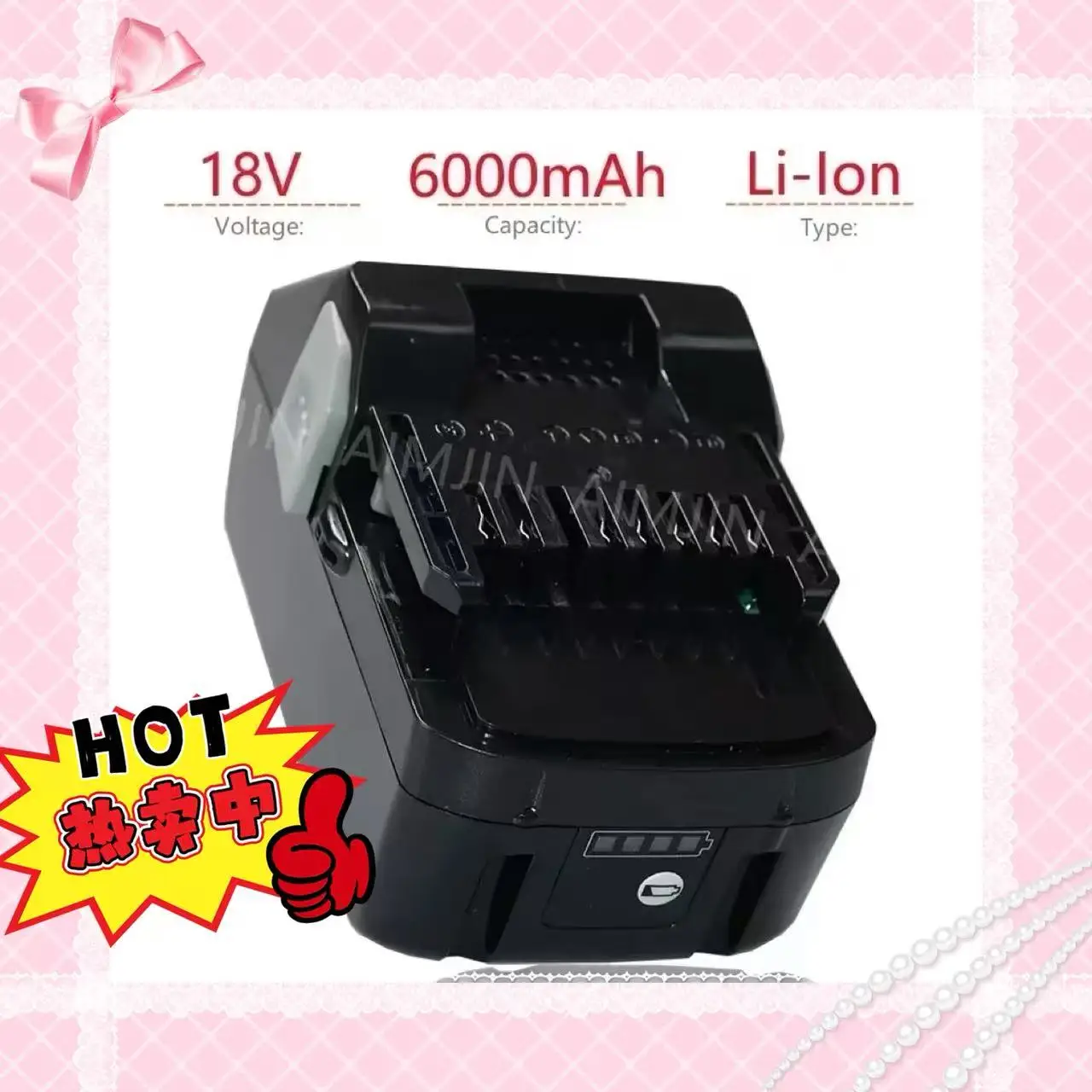 

18V 6000mAh For Hitachi Tool Battery Lithium Replacement Battery for Hitachi Power Tools BSL1830 BSL1840 DSL18DSAL BSL1815X