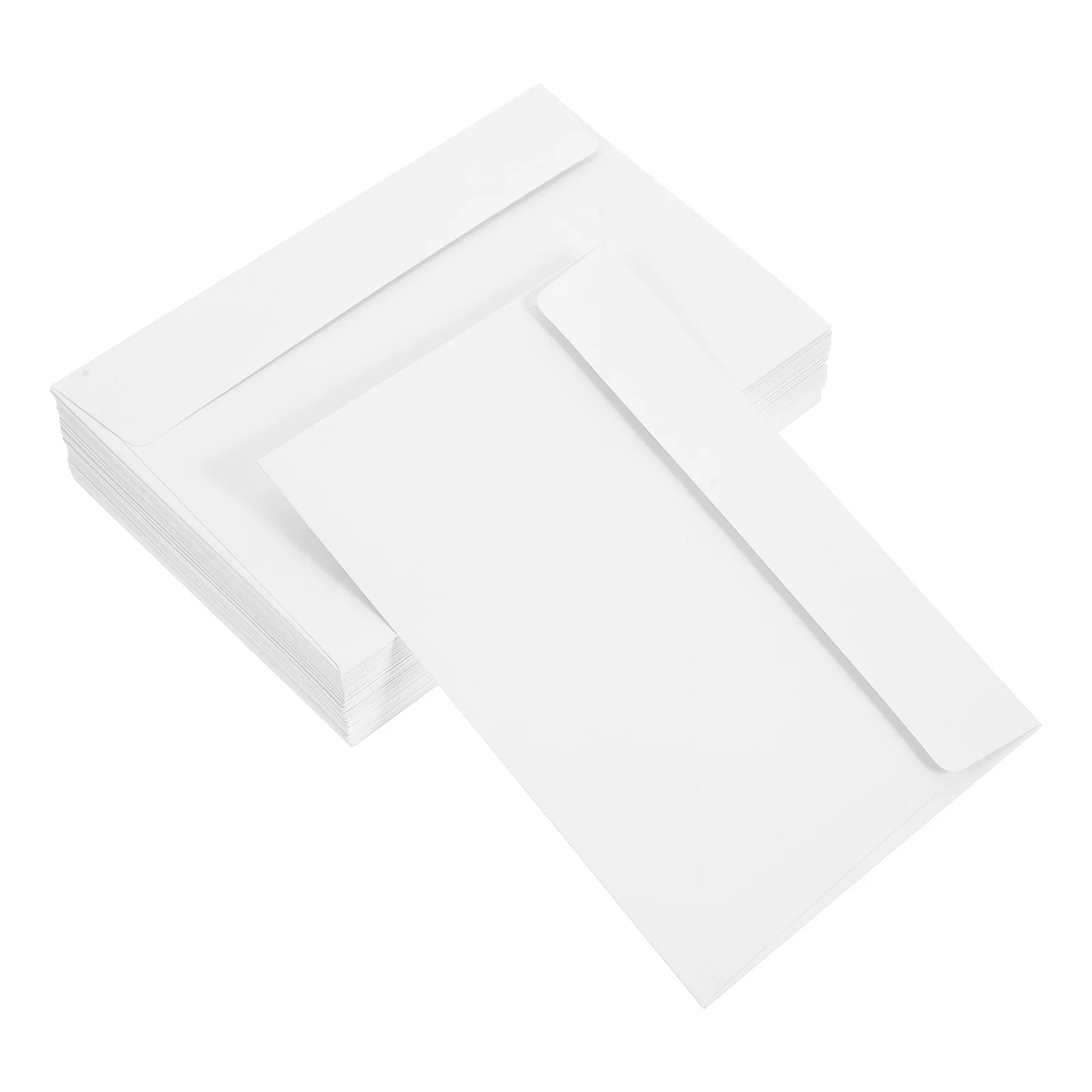 50Pcs Self Sealing Kraft Envelopes Blank Surface for Greeting Cards Photos Invitations Storing Documents Multifunctional