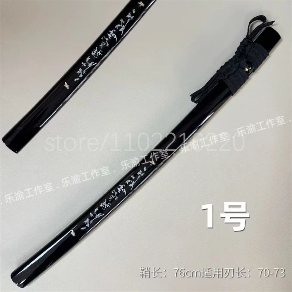 Good Quality 76cm Sheath Wooden Saya Scabbard Glossy Lacquered For Japanese Sword Wakizashi Samurai Katana Brand New