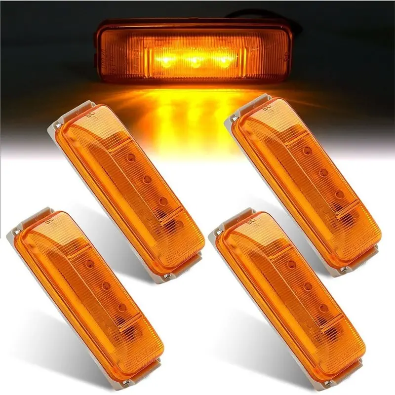 NEW HOT In Stock-Universal 12V-24V LED Trailer Parking Light/Mudguard Light Side Marker Light Kit, 1 Set For Trailer/Motorhome