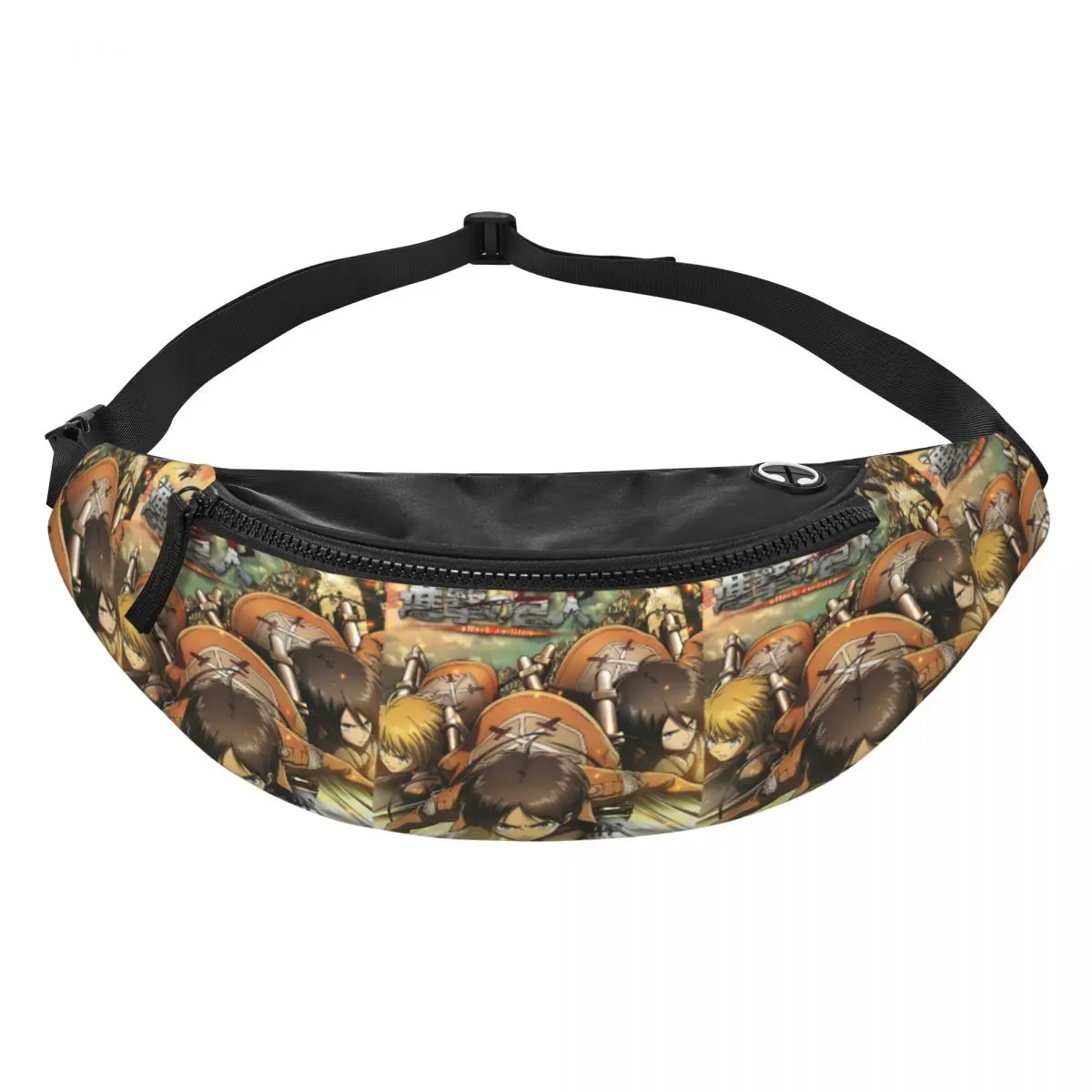 

Custom Cool T-Titanes Movie War Fanny Pack for Cycling Camping Men Women Comics Crossbody Waist Bag Phone Money Pouch