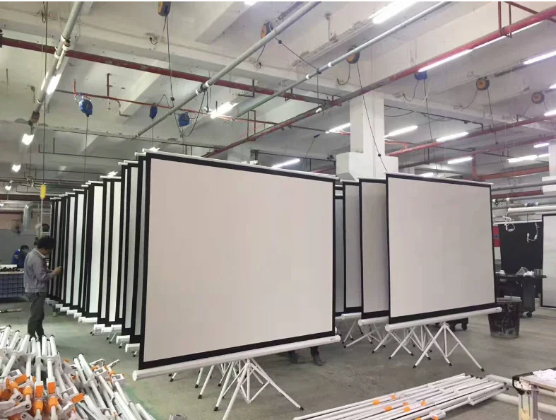 China produces 120-inch vertical projector screen portable screen