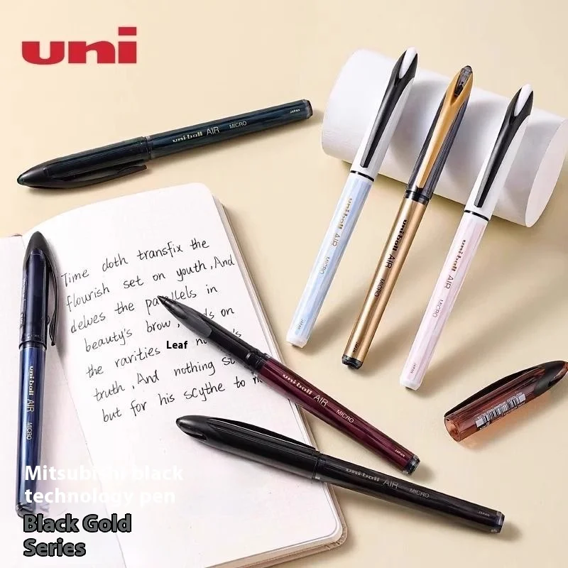 

Ручка Mitsubishi Uni Jetstream Black Technology, черное золото в стиле ретро, бесплатные чернила для управления, ручки для бизнес-подписи, эстетические школьные принадлежности