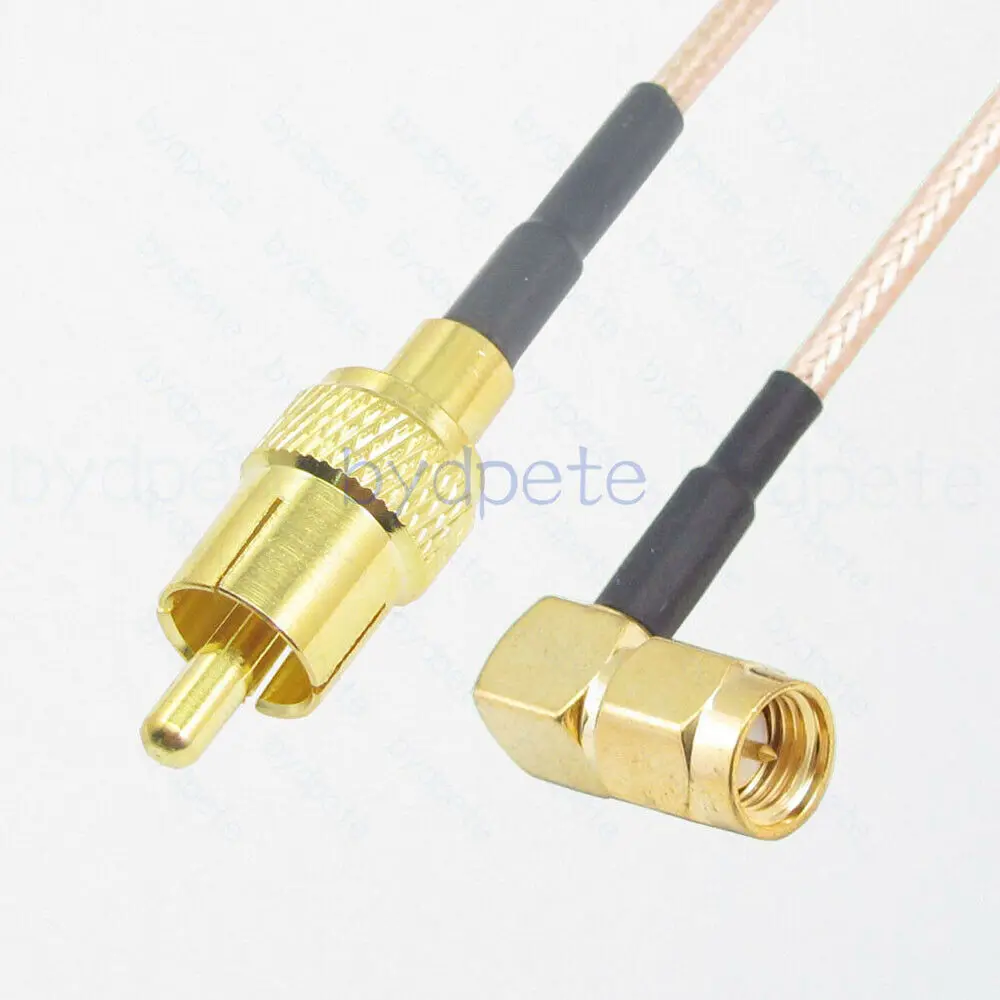 

RCA Male to SMA Male Right Angle 90 Degree RA RG316 Pigtail Coaxial Cable Kable Straight Connector Coaxial High Quality Tanger
