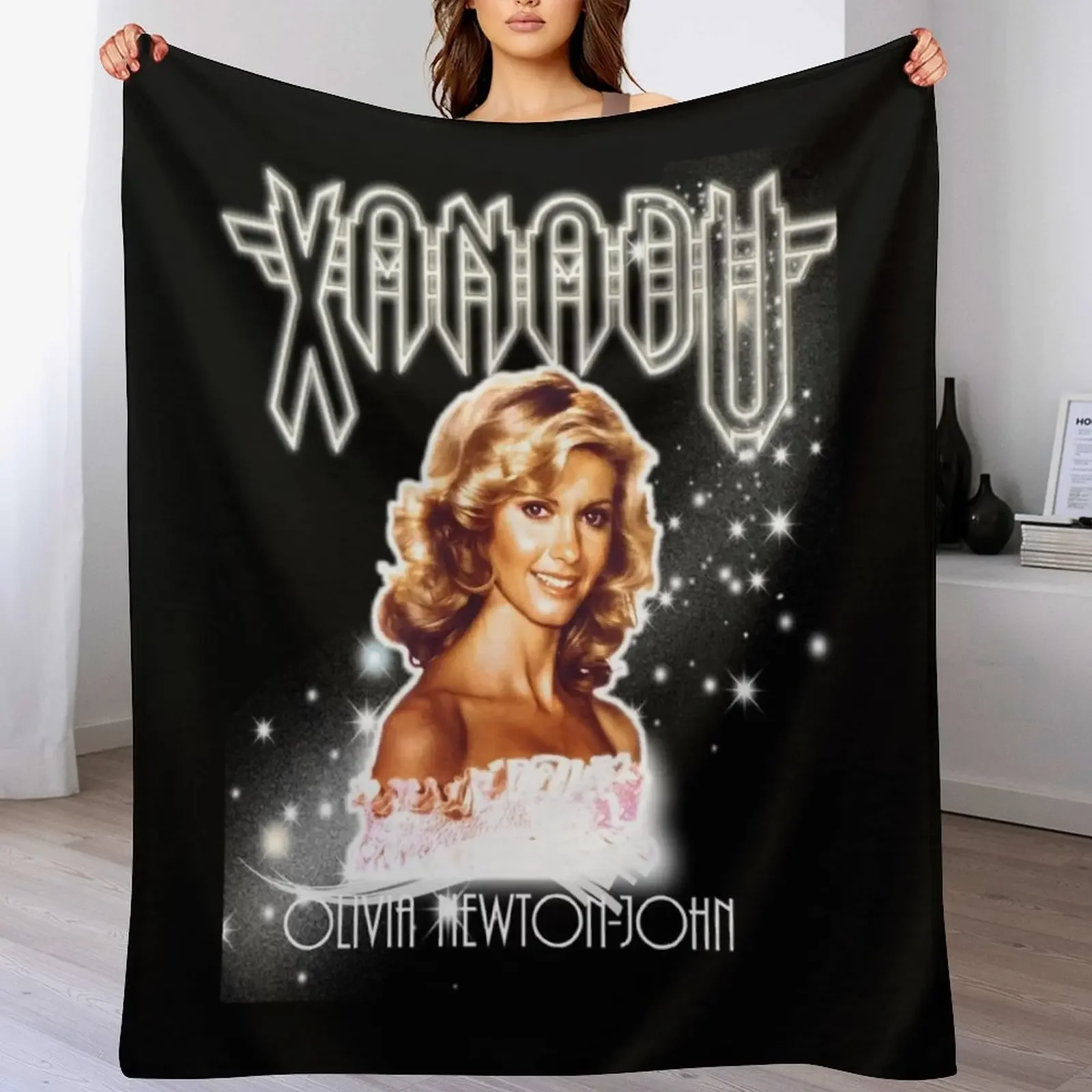 Olivia Newton-John - Xanadu - Million Lights Dancing Classic Throw Blanket Luxury St Blankets For Sofas Decorative Beds Blankets