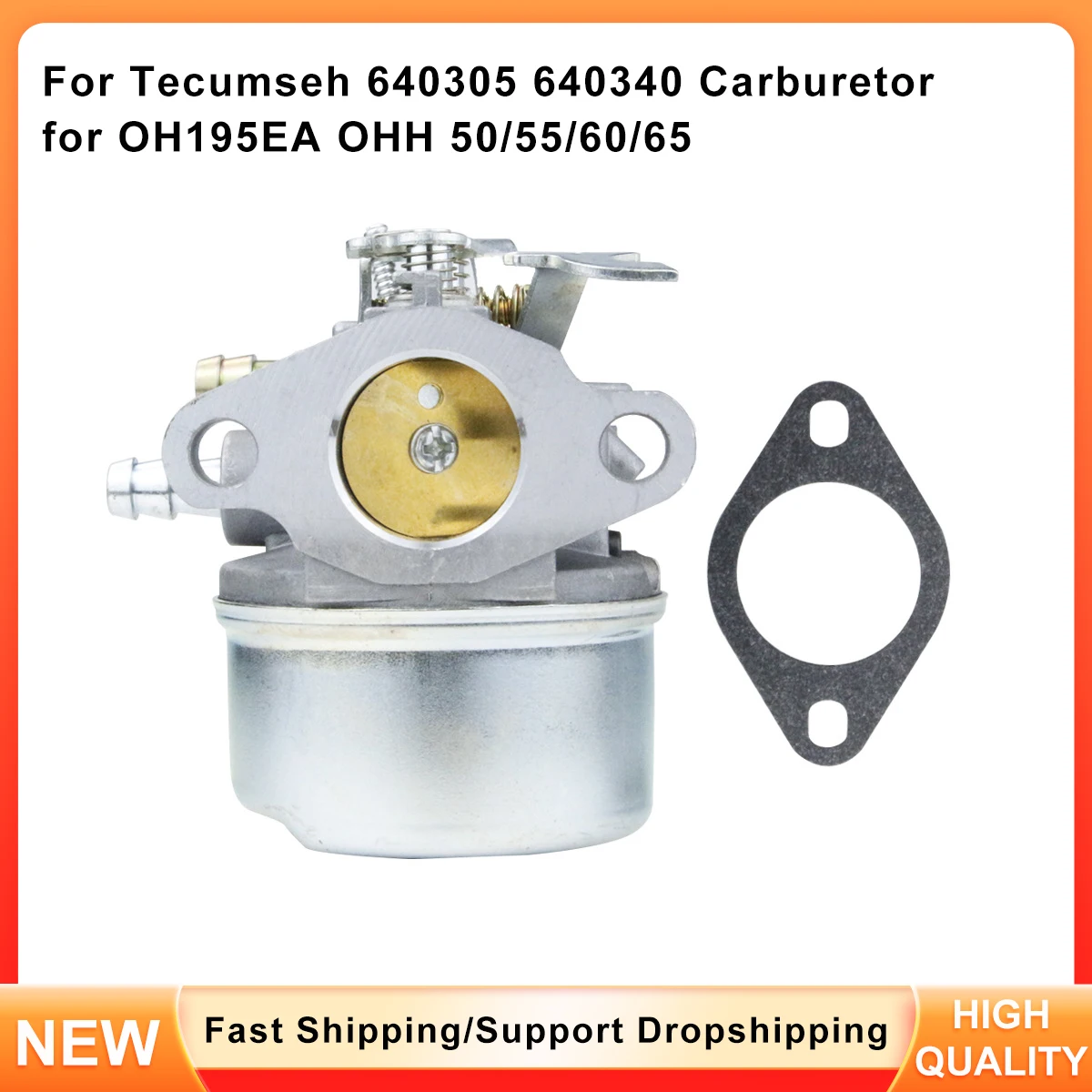 Carburetor for Tecumseh OH195EA OHH50 OHH55 OHH60 Engine, Replaces 640305 & 640340