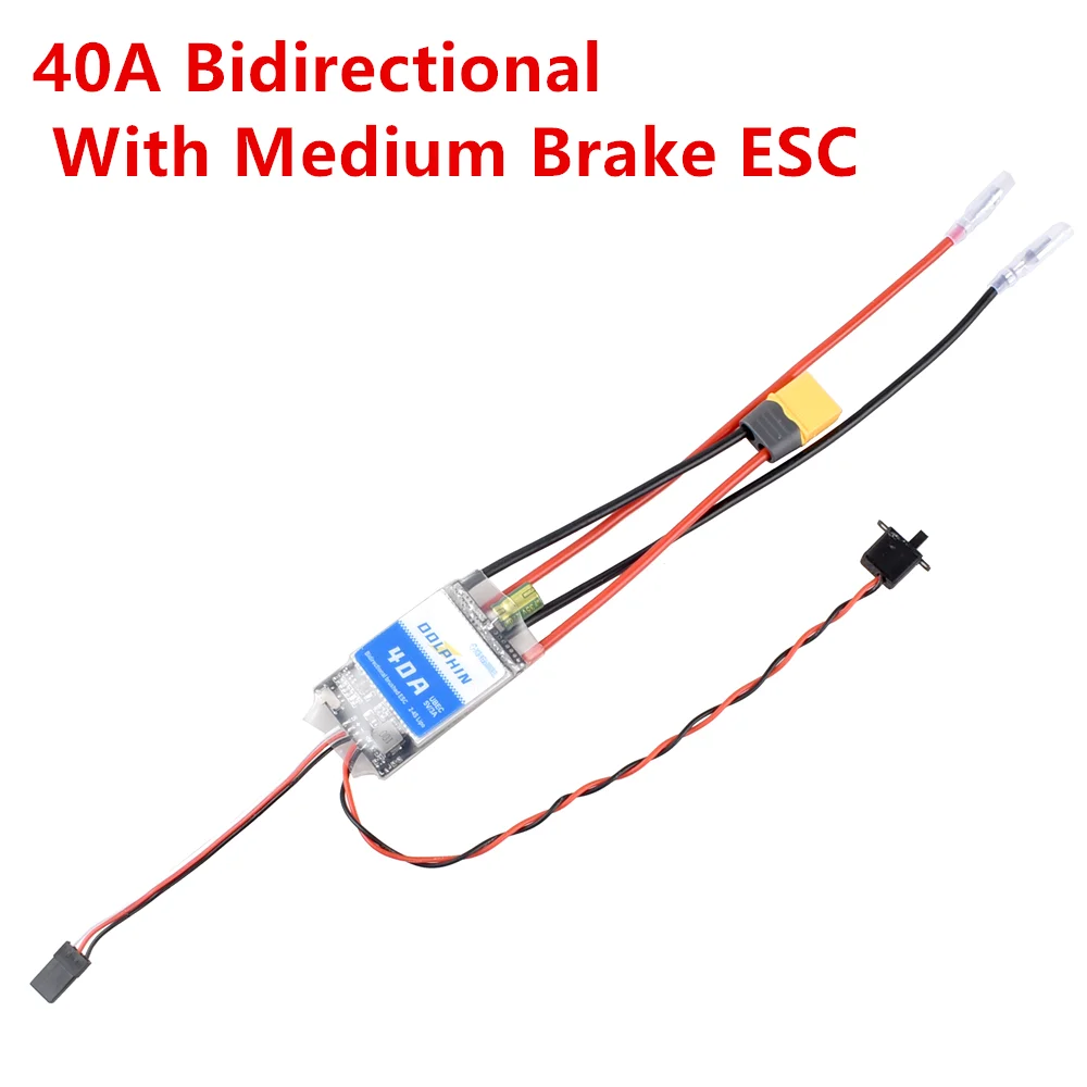 2A 5A 10A 20A 30A 40A bidirezionale, con freno medio ESC 2S-4S batteria, utilizzata per modello Rc fai da te barca/serbatoio/spazzola di ricambio per motore