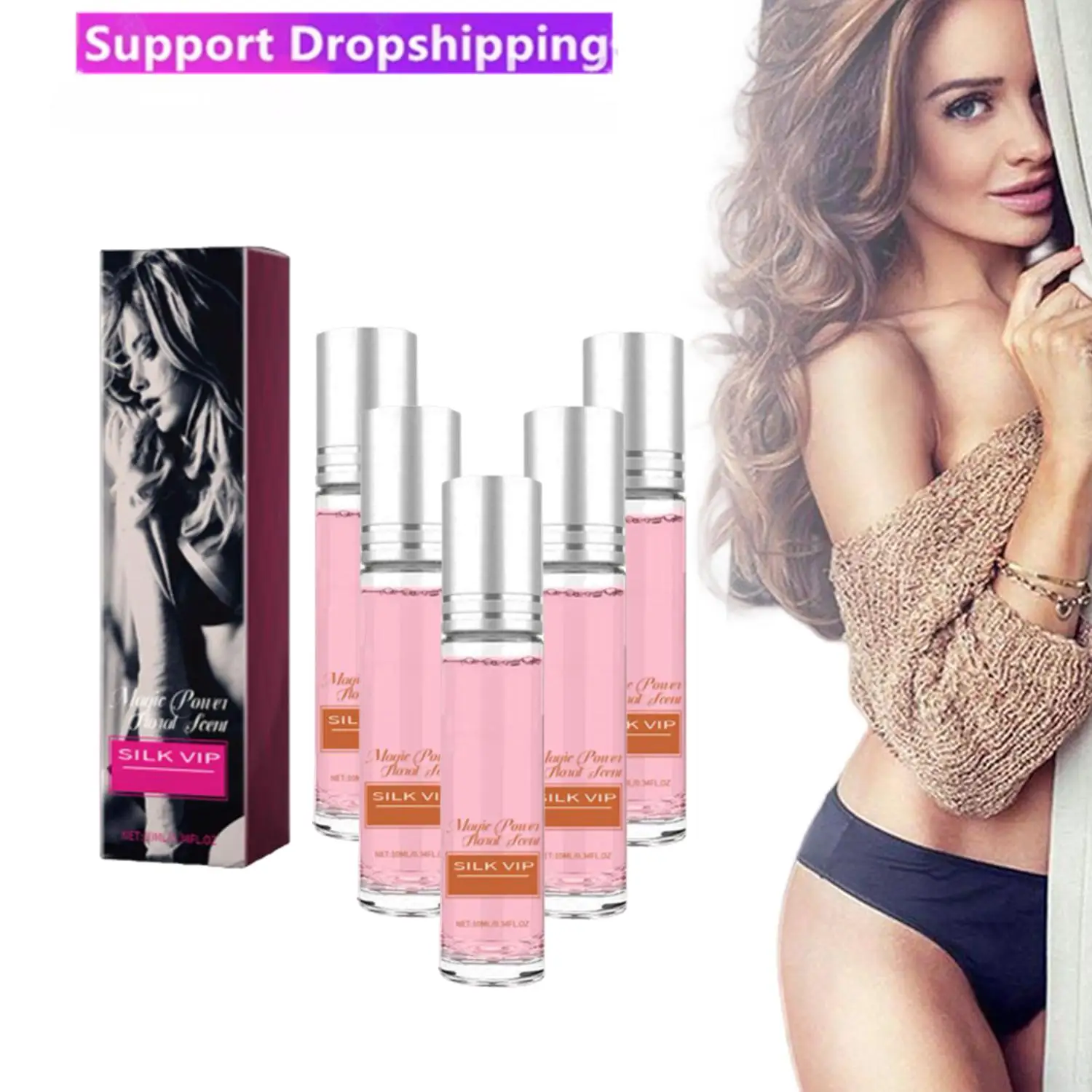 

5Pcs Perfume Pheromone Charming Floral Perfume For Men And Women Long Acting Perfume Oil Body Essential Oil Perfume Elastic Oil