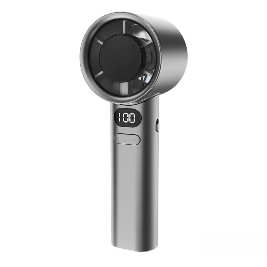 Portable Hand Fan , 120 Wind Speeds, Mini Bladeless Handheld Fan, USB Rechargeable Personal Highspeed Fans, Electric Eyelash Fan