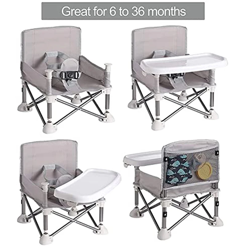 Muiltifunctional Baby Heighten Table Out Folding Child Dining Camping Chair Booster Seat Eating Feeding Chair Infant Accessories