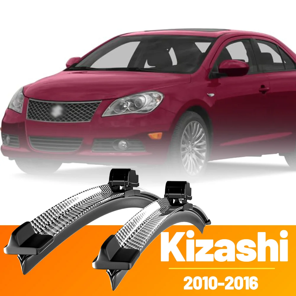 

2pcs Front Windshield Windscreen Wiper Blades Carbon Fibre Wipers For Suzuki Kizashi 2010-2016 2011 2012 2013 2014 2015