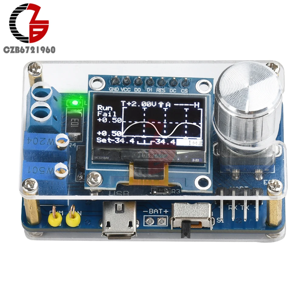 DC 5V DIY Digital Oscilloscope Kit PWM Sine Wave Signal Generator STC Microcontroller Electronic Soldering Practice Loose Parts