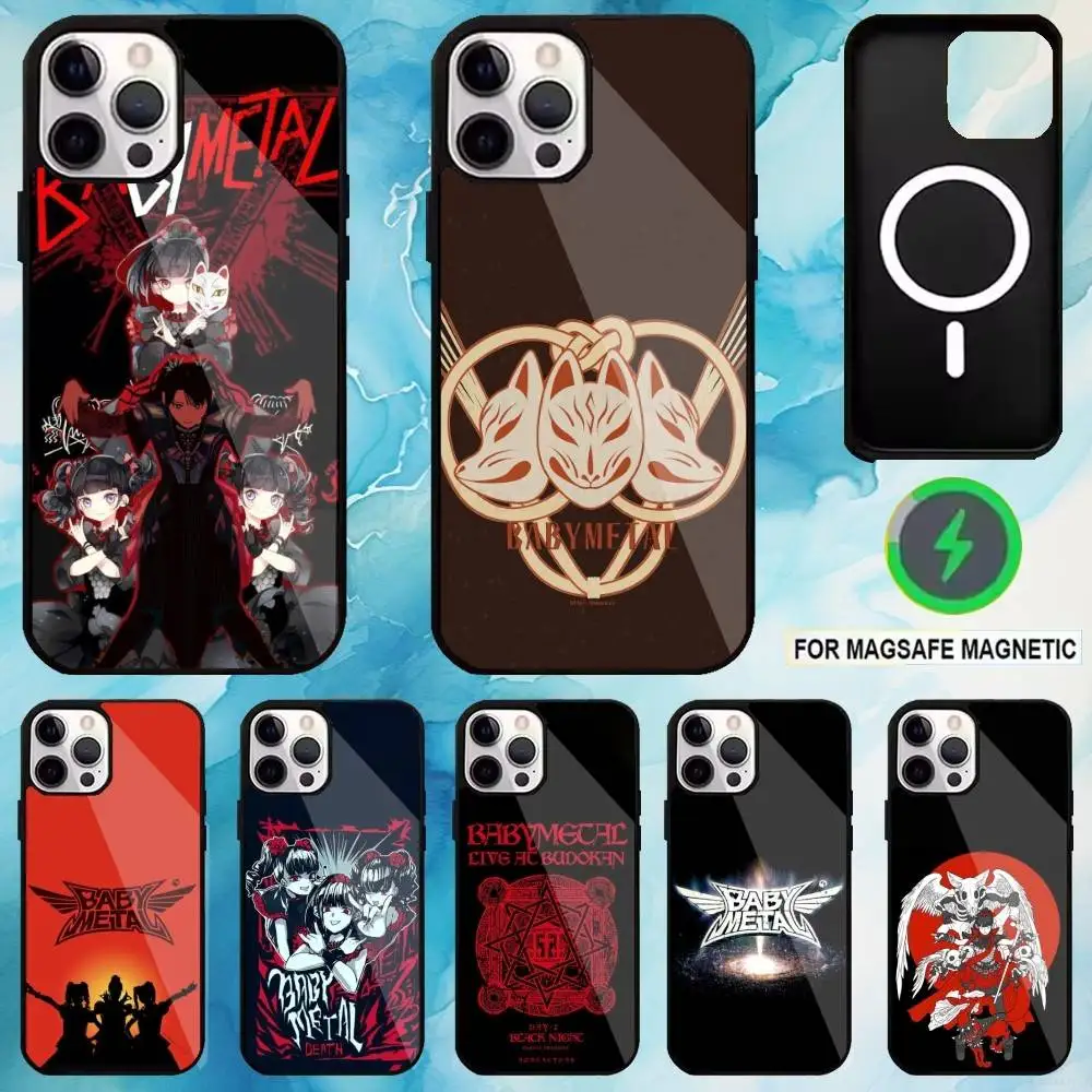 

B-Babymetal Japanese Idol Phone Case For iPhone17,16,15,14,13,12,11 Plus,Pro Max Magnetic Magsafe Wireless Charging