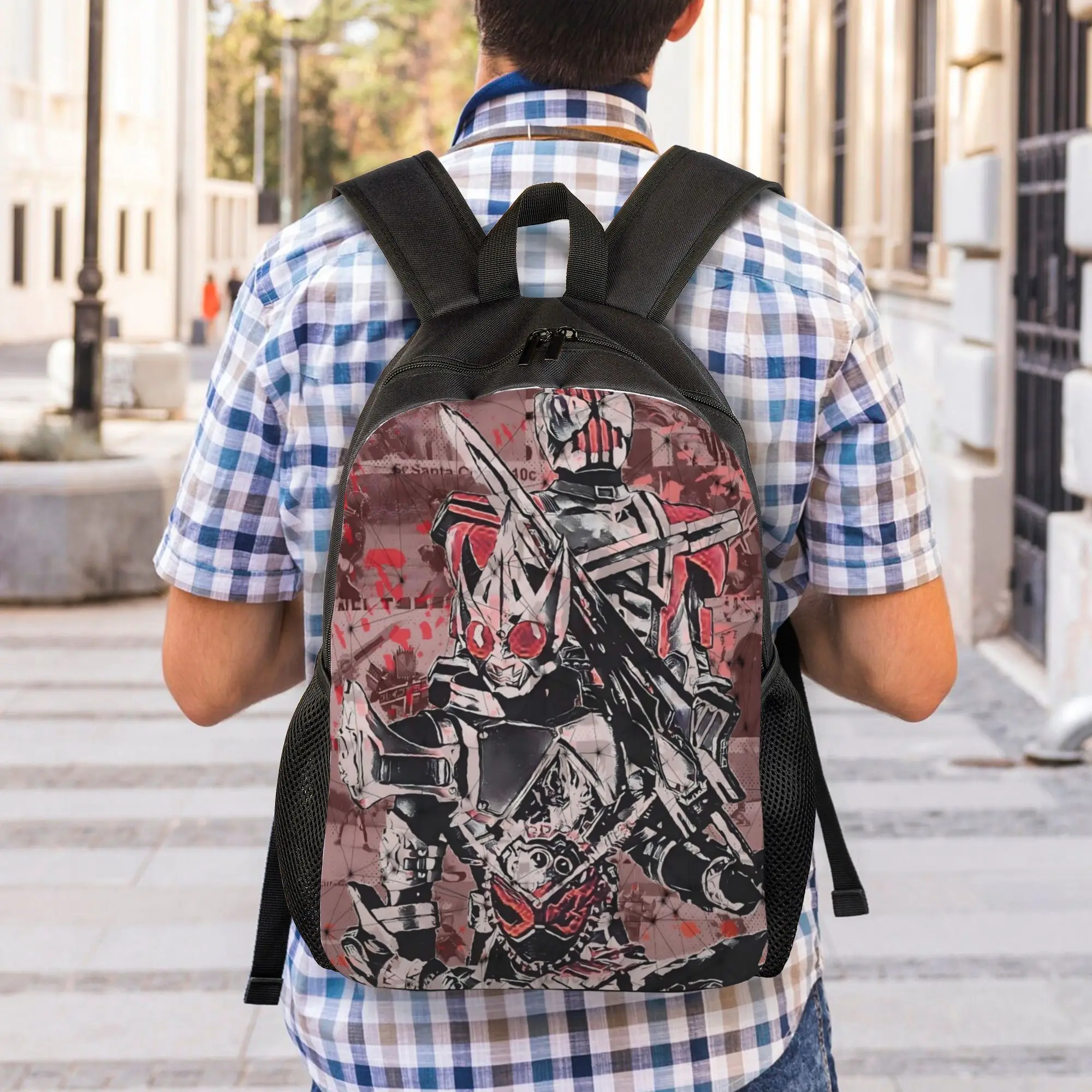 

Back to school season Kamen Rider 18 Bookbag BANDAI For Women Lightweight Backpack