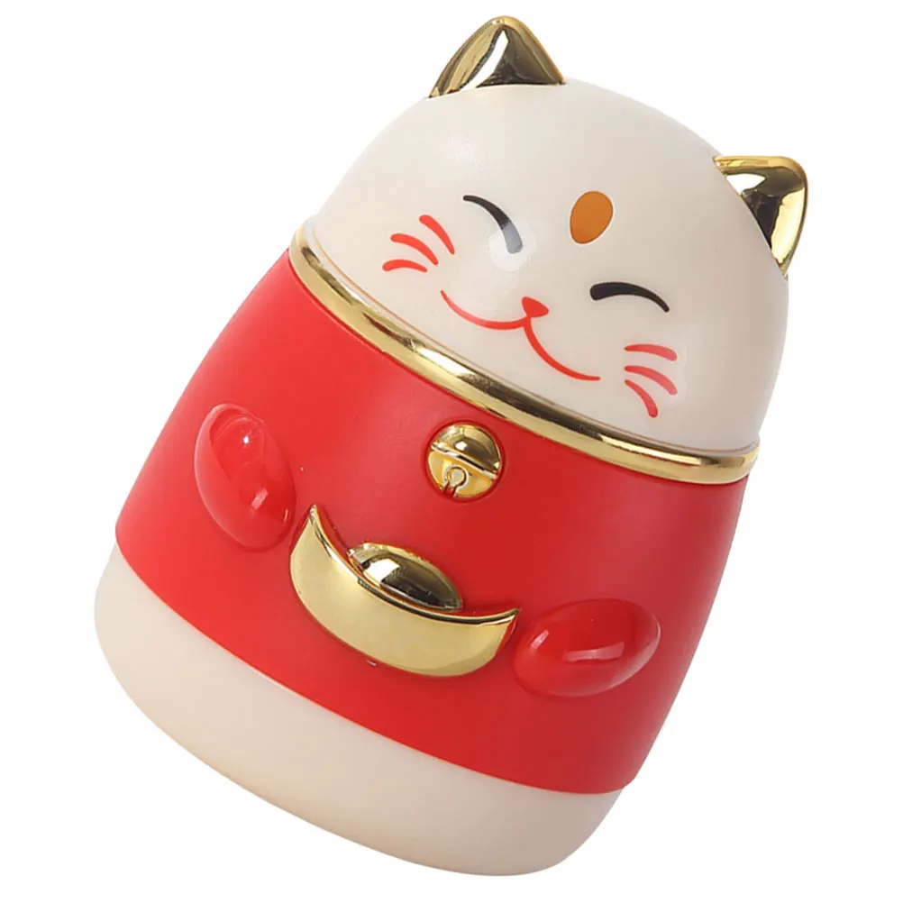 

Fortune Cat Holder Cute Silver Plastic Cute Toothpick Holder Dispenser Large Capacity Storage Box Restaurant Kitchen Bar