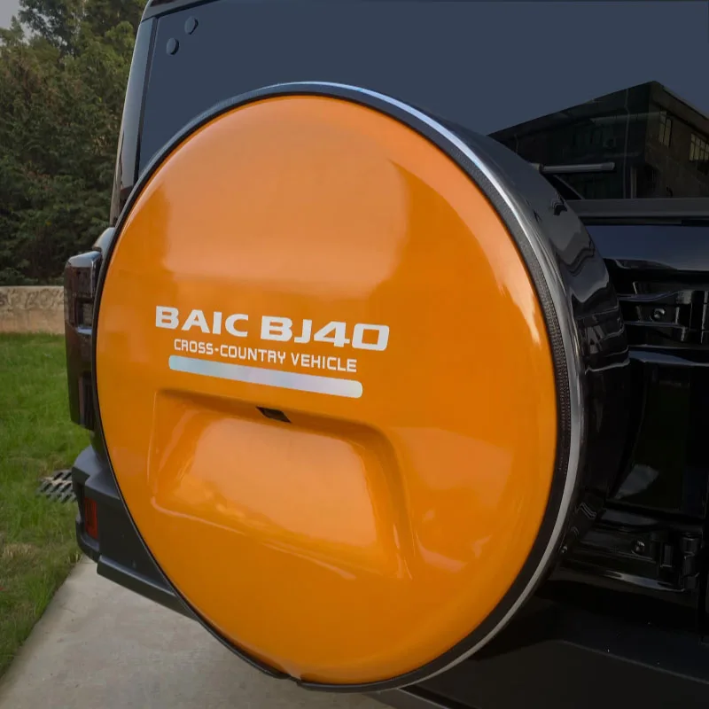 ForBaic2024 BJ40 spare tire cover modification special stainless steel car wheel hub cover tire cover urban hunter version