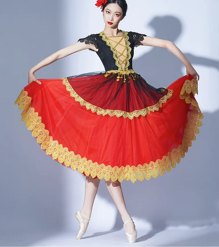 Drama Performance Costume Spanish Dance Ballet Opera Stage Skirt