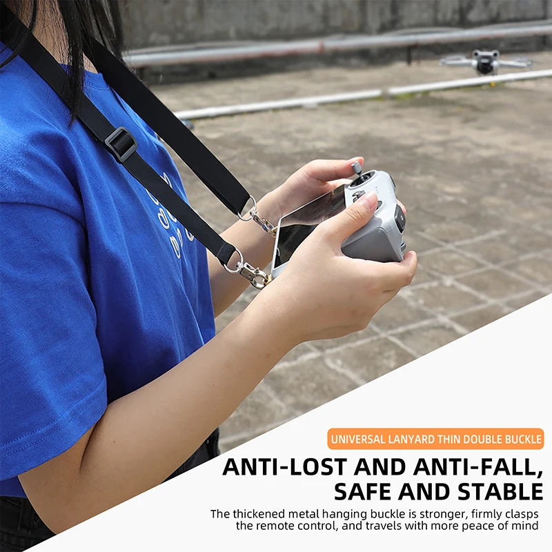 3 in 1 For DJI RC Remote Control With Screen Lanyard Strap Tempered Glass Film Set For DJI Mini 3 Pro Drone Accessories