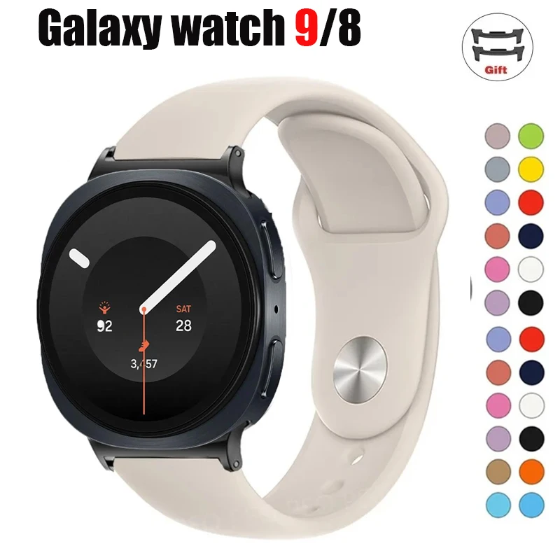NEW Silicone Band For Samsung Galaxy Watch 9 8 Strap 40mm 44mm Sport Wristband Bracelet Galaxy Watch 8 Classic 46mm Accessories