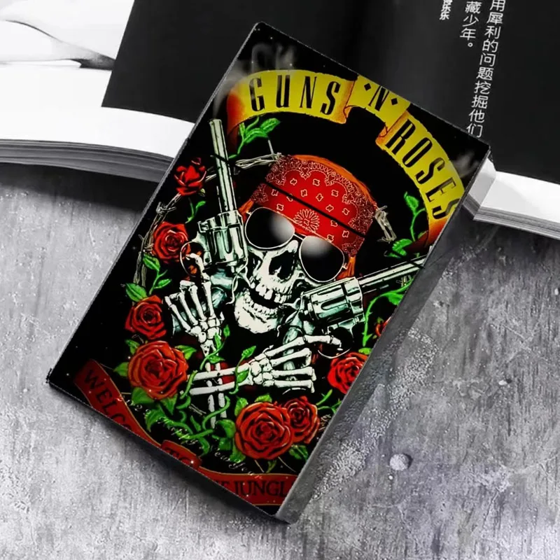 Personality Skull Head Color Printed Cigarette Case Halloween Horror Style Cigarette box 20 Coarse Cigarettes Gadget For Man