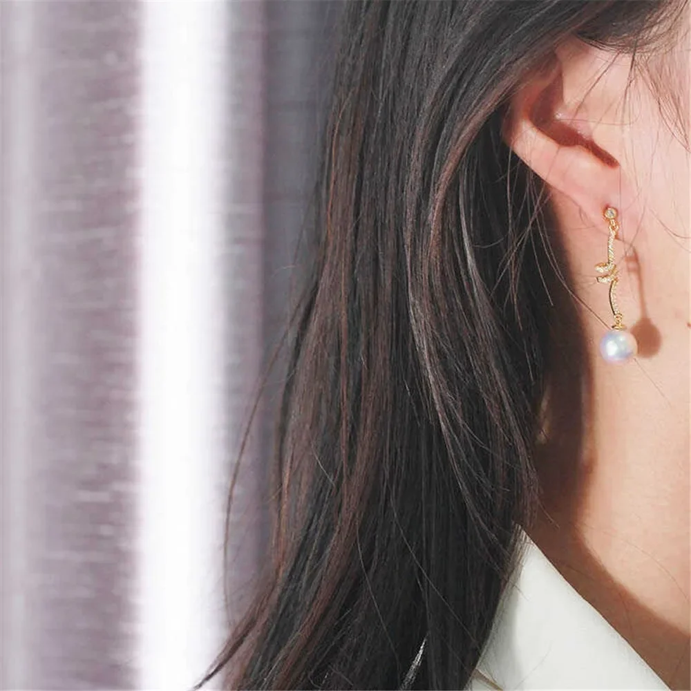 

Серьги из стерлингового серебра 925 пробы с жемчугом, принадлежности для самостоятельного изготовления ювелирных изделий, пустые стойки для сережек для аксессуаров ручной работы, без жемчуга