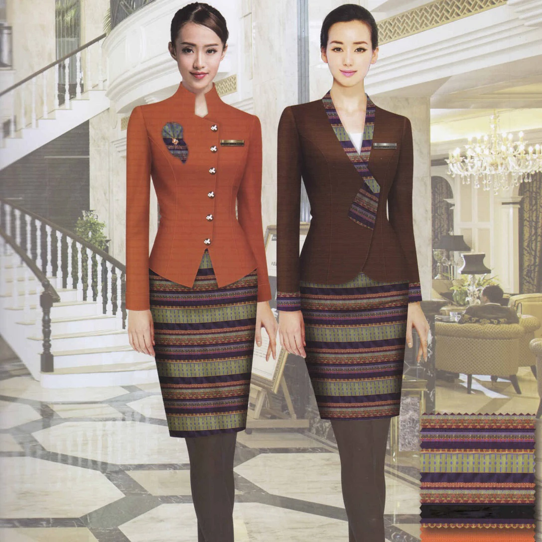 

Stars Hotel Work Uniform Administrator Clothing Beauty Salon SPA Club Front Desk Garb Health Foot Bath Club Manager Clothes