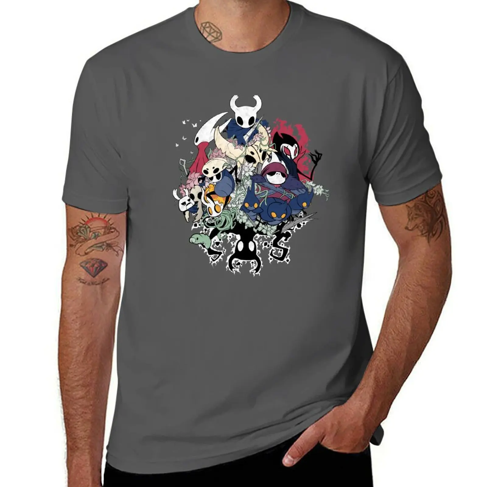 

Hollow Crew T-Shirt basketball graphic tees korean fashion men tshirt