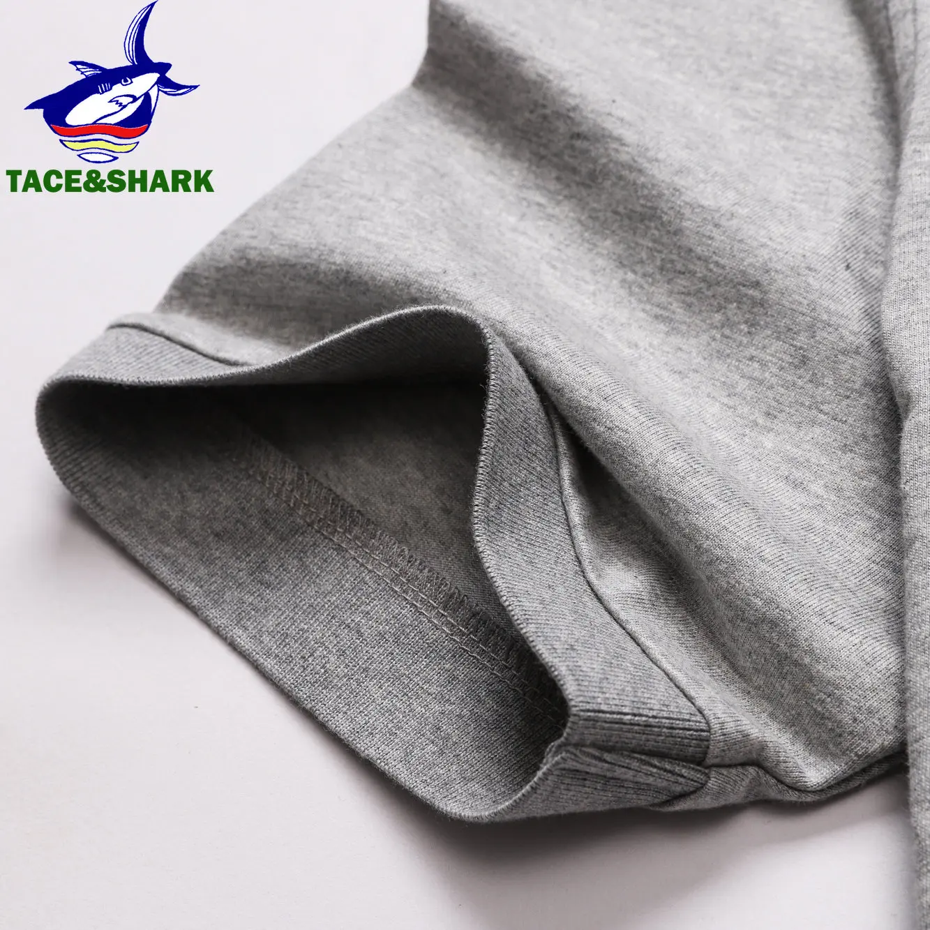 TACE&SHARK Casual Shark Embroidery Short Sleeve Polo Shirts Fashion Brands Solid Color Camisa Polo Homme White Men Clothing