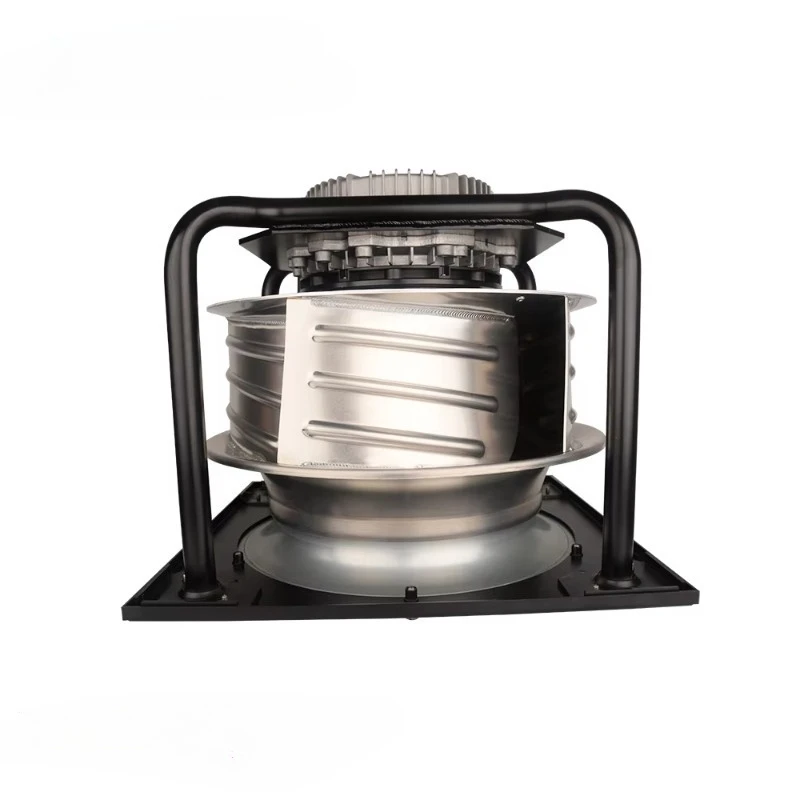 

High Power EC Fan 400V 1100W 3000RPM 310mm Aluminum Blade Reverse Centrifugal Fan with Holder, Customizable