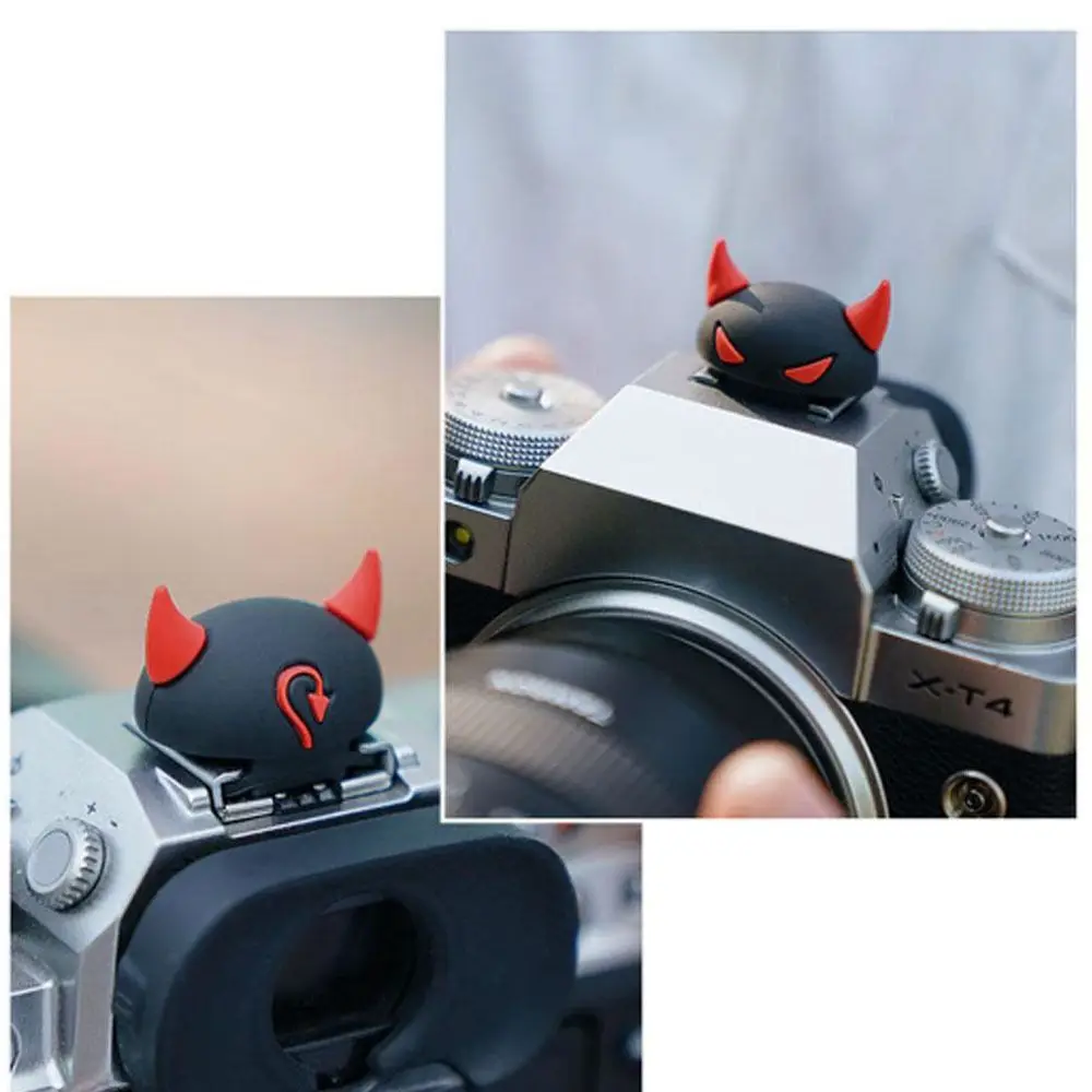 Camera Upgrade Hot Shoe Cover Stylish 3D Cartoon Devil DSLR Flashlight Case Protector Dustproof Camera Accessories for Camera