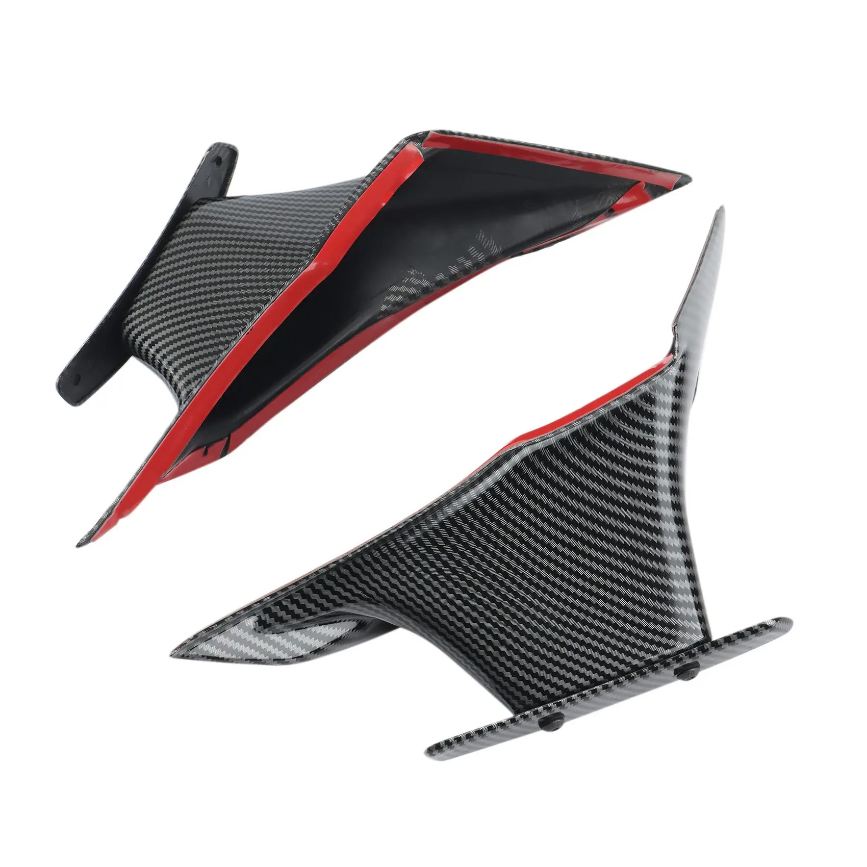 Motorcycle Fairing Parts Aerodynamic Wing Kit Fixed Winglet Fairing Wing for Honda CBR650R CBR 650 R 2019-2021(Carbon)