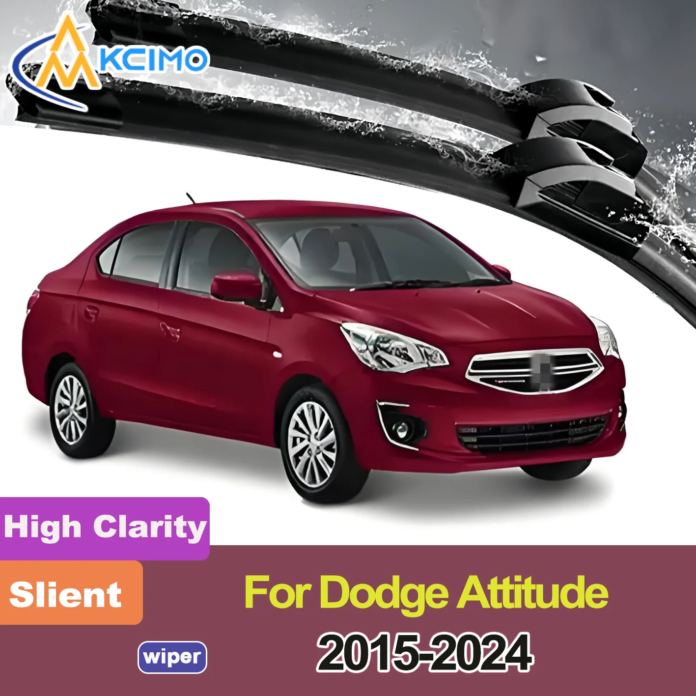 

2PCS New Wiper Blades for Dodge Attitude A10 2015-2024 Mitsubishi Mirage Front Windshield Auto Wipers Blade Accessories 2024