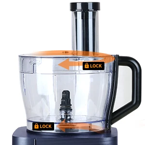 1300 W Mehrzweck-Küchenmaschine, 3,5 l Kneten, 1,5 l Mixer, Zitruspresse, 11 professionelles Zubehör, Mahlen/Herkleinern/Schneiden – Detail 5