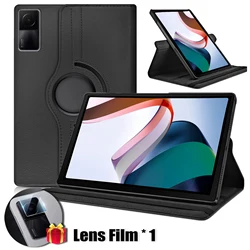 For Redmi Pad Case 2022 10.61 inch Thin Leather Cover Sleep Wake Function 360 Rotating Stand Case for Xiaomi Redmi Pad 10.61