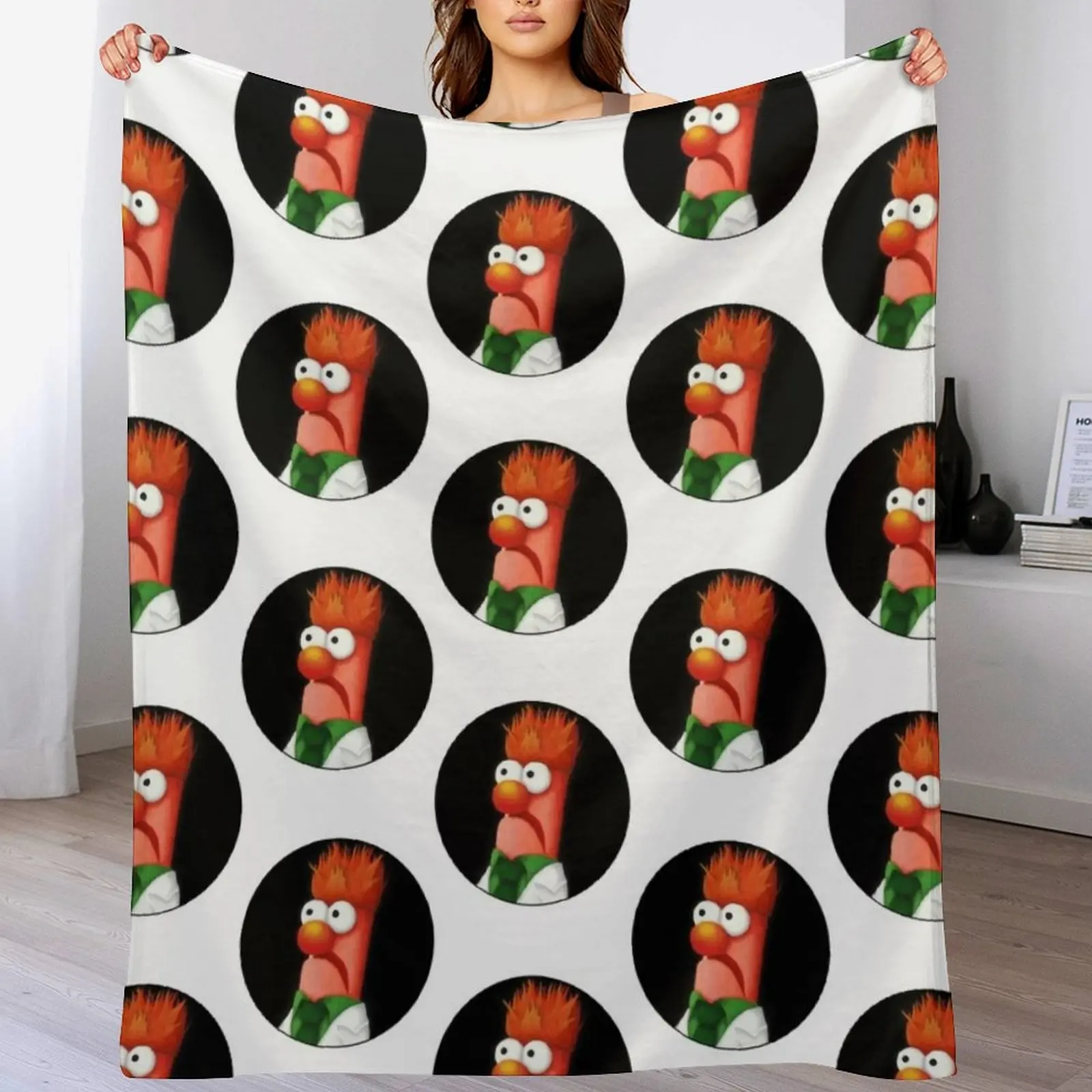 

Beaker Classic T-Shirt Throw Blanket Soft Breathable Blanket for Night Sleeping