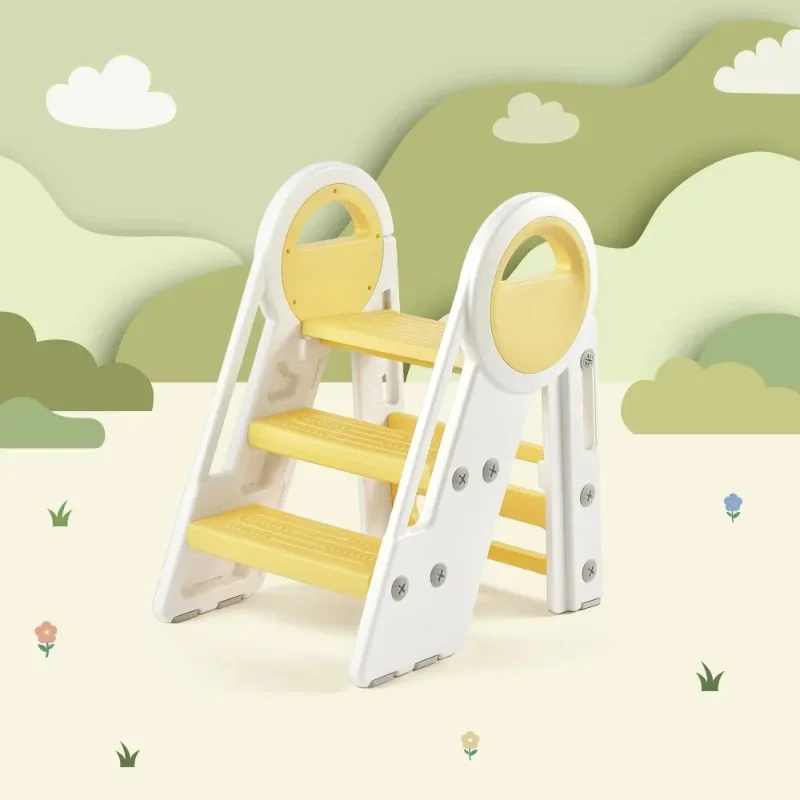 

BABY Kids 3-Step Learning Stool Foldable Standing Tower for Toddlers