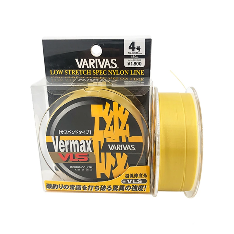 

VARIVAS Ocea леска для ловли скалы Vermax VLS, японская оригинальная леска, полу-плавающая водная леска, основная леска 150 метров, розово-желтая