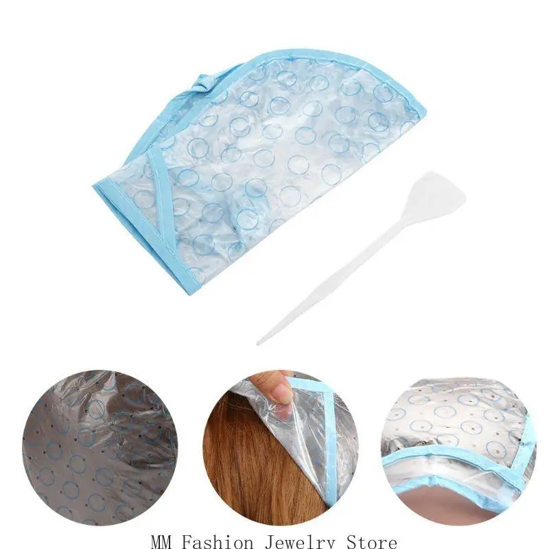 قبعة تلوين الشعر من D0UB لصبغ الشعر وتصفيف الشعر مع حزام للذقن #1