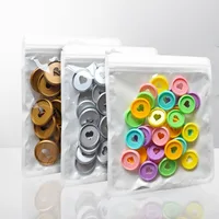 30 Uds. Hebilla de encuadernación de hojas sueltas 24mm/28mm/32mm amor disco de hojas sueltas cuaderno álbum Idolize tarjeta seta agujero vinculante anillos