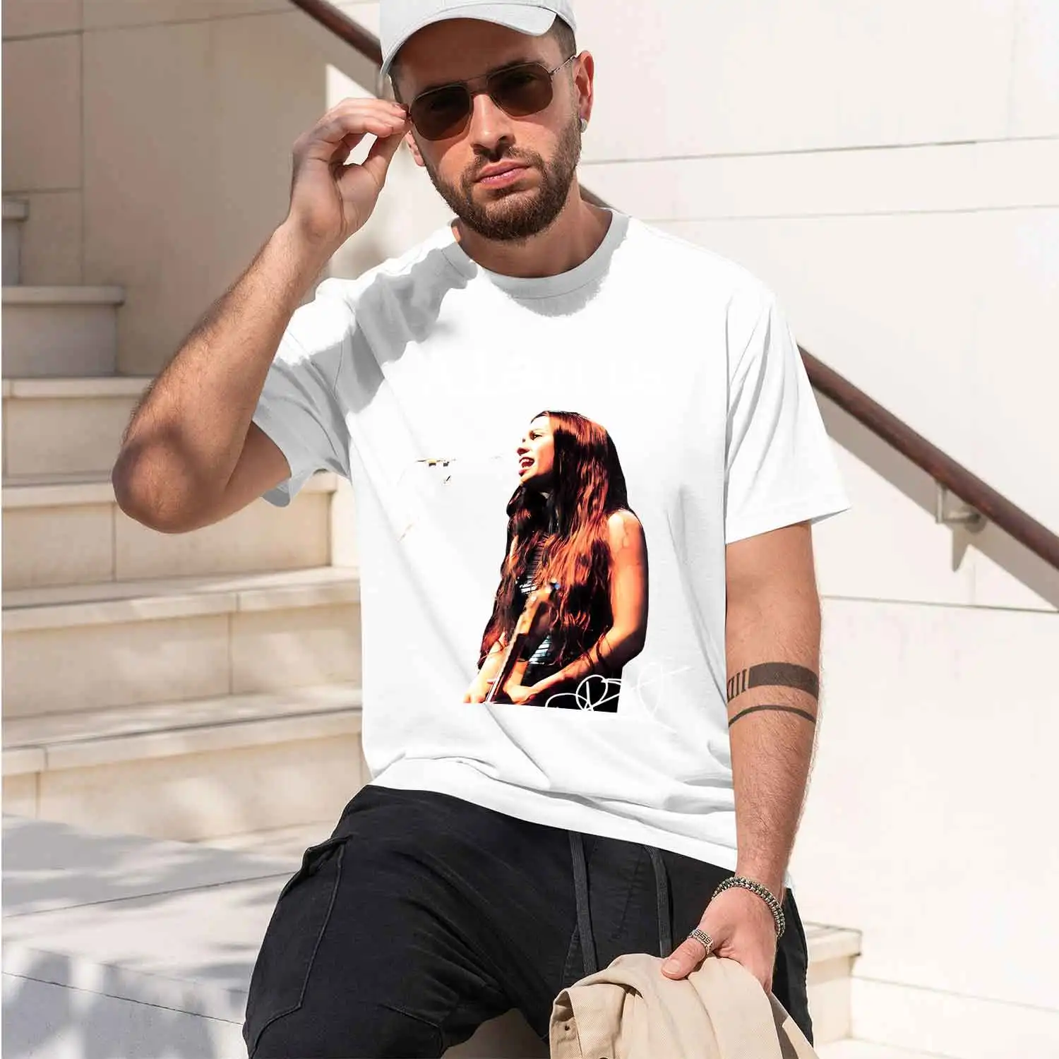 Alanis Morissette Tour Signature A 2026 New Model Men’s Short-sleeve crewneck T-Shirt Classic Casual Multiple Colors and Sizes f