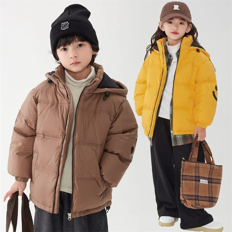 Girls Down Coat Jacket Cotton Windbreak 2023 Vintage Warm Thicken Winter Children's Clothing -10 degrees below zero