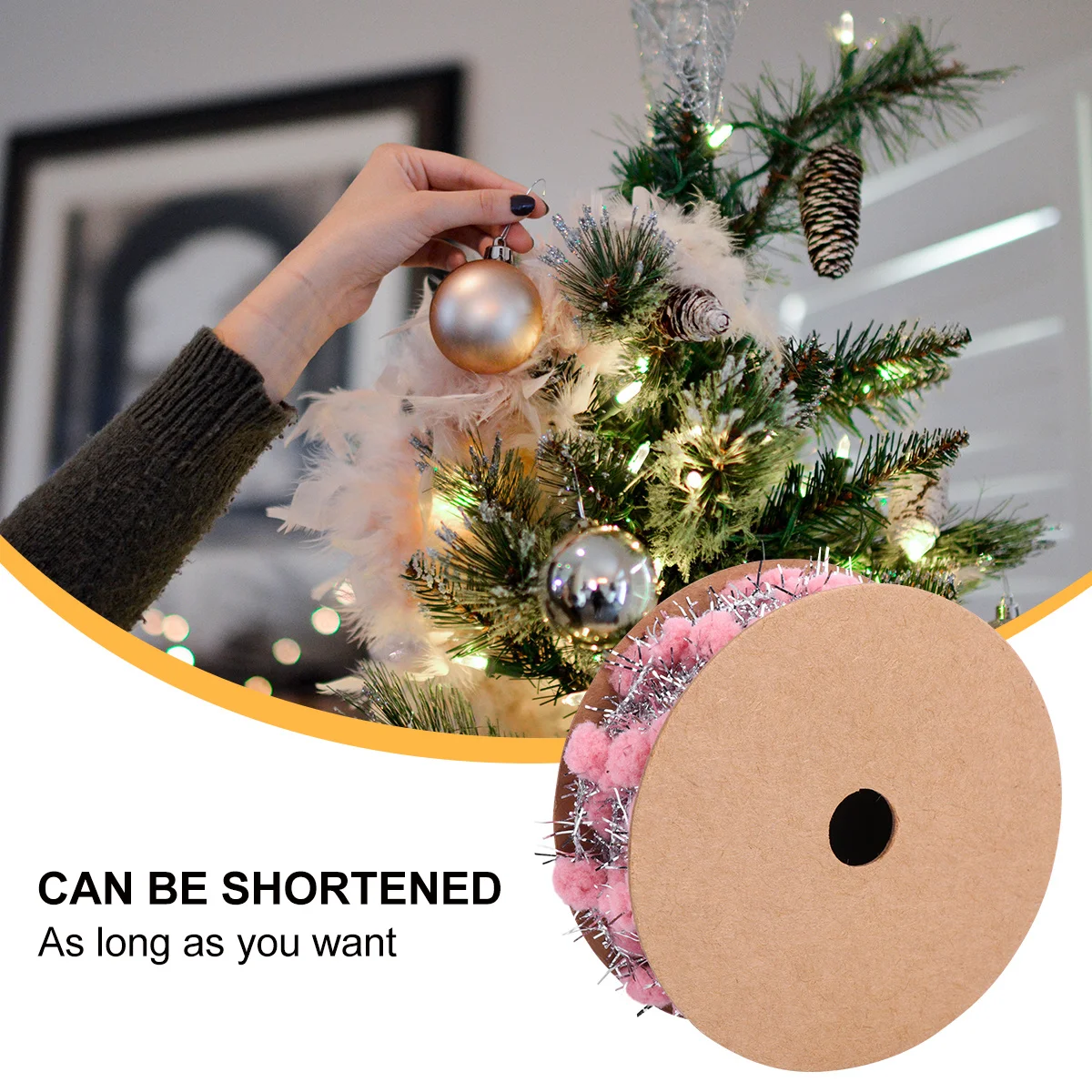 

3 Rolls Tree Decor Glitter Craft Ribbon For Gift Wrapping Party Decoration Party Decoration Balls Ribbon Crafts