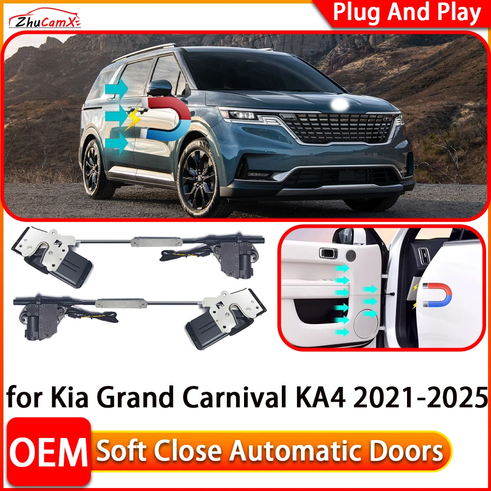 

ZhuCamX for Kia Grand Carnival KA4 2021-2025 Automatic Electric Soft Close Door Closer Power Closing Door Comfort Closing System