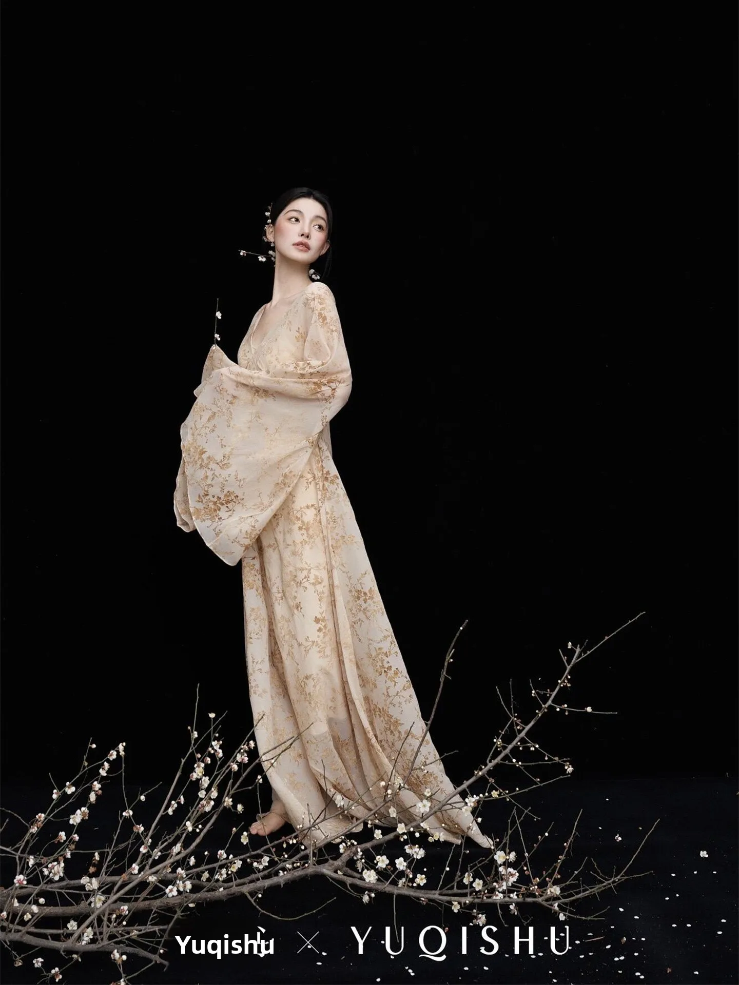 

Новое художественное платье для фотосессий в китайском стиле, холодные тона, художественная фотосъемка, традиционный китайский тематический костюм, модная женская одежда...