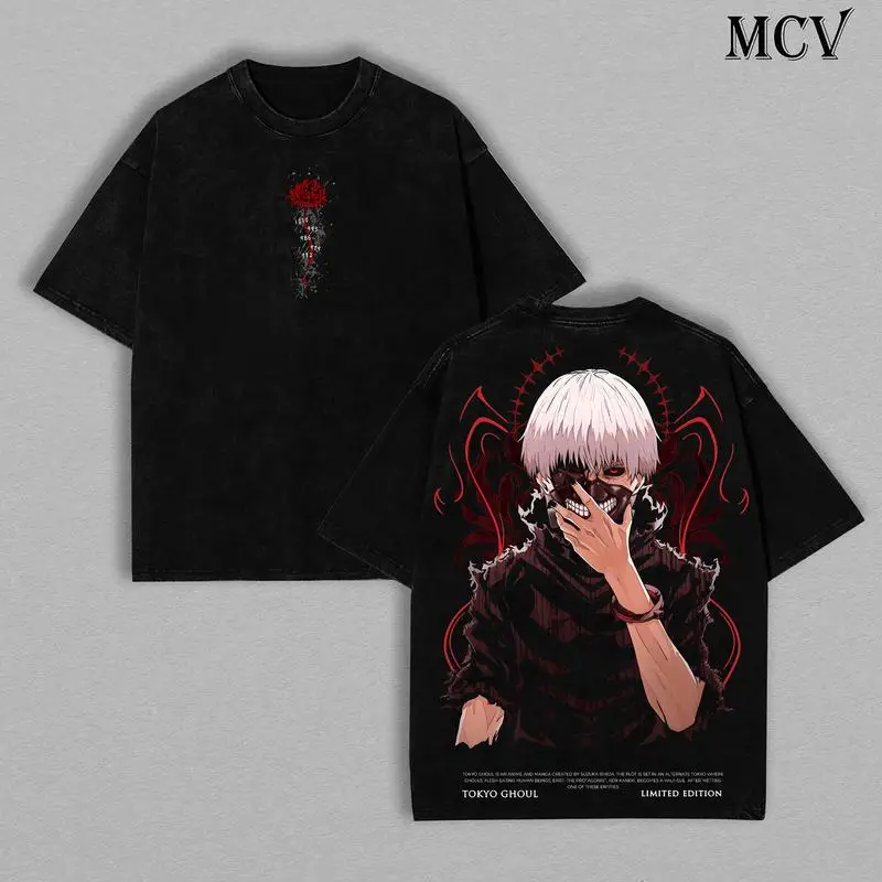 

Tokyo Ghoul Tee – Ken Kaneki Vintage Washed Oversize Shirt