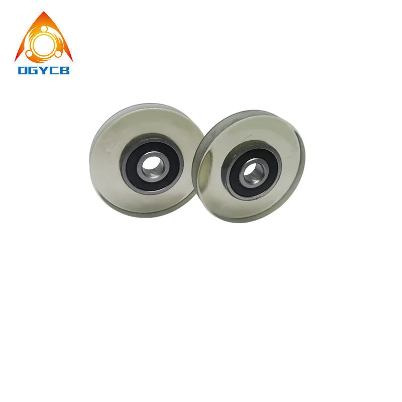 1 قطعة PU المغلفة تحمل الأسطوانة 8x45x8 PU62845-8 البولي يوريثين تشكيل تحمل بكرة 8*45*8 المطاط عجلة 45 مللي متر قطر 8 مللي متر تتحمل #1