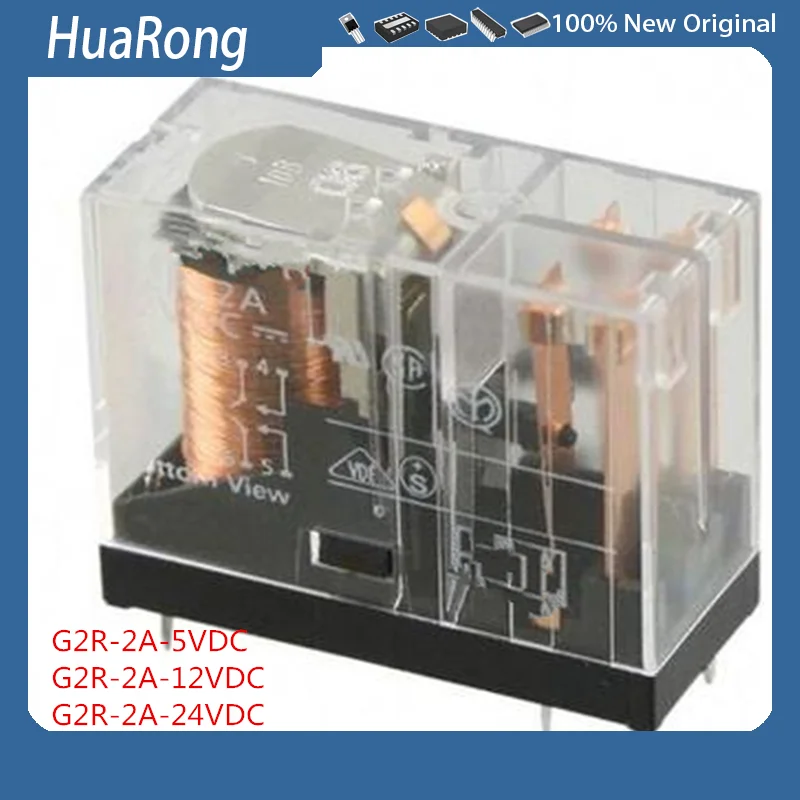 2Pcs/Lot   G2R-2A    G2R-2A-5VDC  G2R-2A-12VDC G2R-2A-24VDC 5A DIP6 5A DIP8